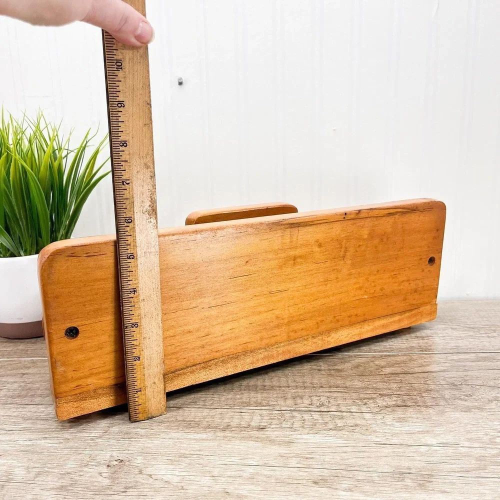 Vintage Wooden Napkin Holder:‎ Mid-Century Modern Table Decor